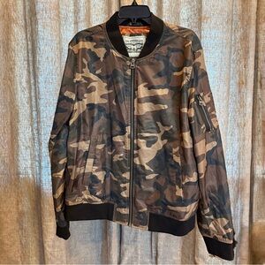 Levi's Brown Camouflage Bomber Jacket